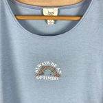 Jenni Sleepwear Blue Optimist Graphic Soft Sleep Tank NWT MEDIUM Photo 4