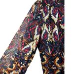 Evereve  Stelle Abstract Blouse Top Size XS Colorful Modern‎ Contemporary Artsy Photo 5