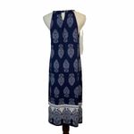 Haani Womens Paisley Design Sleeveless‎ Pullover Dress Medium Blue Photo 2