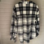 Falls Creek  flannel tunic popover XL soft cream gray long sleeve NEW Photo 4