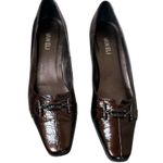 Vaneli Adsila Castagna Metallic Hammered Bronze Patent Leather Horsebit Pump 9N Brown Size 9 Photo 3