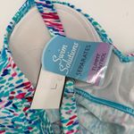 Swim Solutions Tankini Top Size 8 'Fits Up to a D Cup' Triple Tier NWT Blue Photo 5