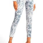 EXPRESS NWOT  GRAY WHITE ANIMAL PRINT JEANS S Photo 0