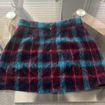 Ramy Brook Cienna Plaid Wool Blend Skirt Sangria/Gemstone Size 10 New w/Tag Photo 5