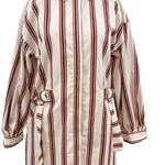 Ted Baker  Kaate Shirt Dress With Waist Tie‎ Cream Red Stripe Size 1 US 4 Photo 5