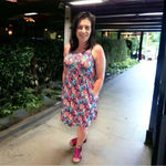 Shirley & Stone Dear Dress floral‎ rainbow Pink Size XL Photo 7