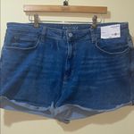 Arizona Jeans Womens New Arizona Jean Company Mid Rise Shortie Blue Denim Shorts Photo 0