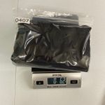 Michael Lauren women's black ribbed Amos oversized Henley cropped sleeve shirt S Photo 7