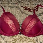 Adore Me Elegant Lace Trimmed Bra in Red Photo 0
