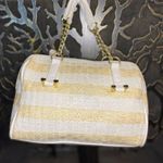 Betsey Johnson Striped Straw Handbag Photo 2