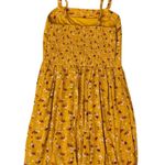 Xhilaration Yellow Floral Tie Front Mini Dress Coquette Cottagecore Summer Sz S Photo 5