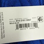 Liz Claiborne  Cardigan Sweater Womens S Blue Open Front Ribbed Knit Pockets NWT Photo 4