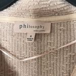 Philosophy  light baby pink button down cardigan sweater size small Photo 3