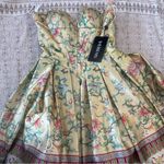 Sherri Hill  Strapless Sweetheart Corset Print Ballgown Photo 2