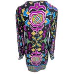 Alice & Trixie Vibrant Silk Boho Tunic Dress XS Resortwear Cruise Flowy Vacay Photo 6