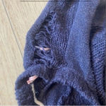 Victoria's Secret Victoria’s Secret navy Blue Cropped Sweater Photo 2