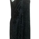 Jessica Black Crushed Velvet Sleeveless Dress Photo 1