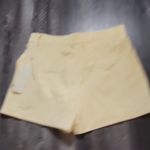 Calypso St. Barth High Rise Tailored Women's Shorts Light Yellow Size 6 Photo 3