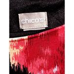 Chico's Artwear Abstract Floral Print Ponte Shift Sheath Dress Bold Elegant Fit 0 Photo 6