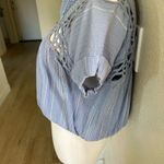 Free People periwinkle blue 100% cotton gauze boxy blouse top, Size Small, NWT Photo 3