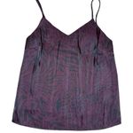 joe's jeans NWT Joe’s Siren-Sauvage Cami Tank Top Purple Zebra Animal Print Women’s Size M Photo 2
