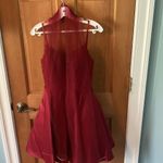 Dancing Queen  NEW XS Spaghetti Straps Burgundy Lace Bodice Short Dress w/pocket Photo 13