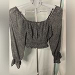 Altar'd State Altar’d State Black Floral Women's Top size small Photo 3