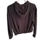 Athleta  Seasoft Bubble Hem Hoodie Sweatshirt in Black Size XS Photo 3