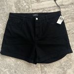 7 For All Mankind Jen 7 Roll-Hem Shorts in Black, Size 16 New w/Tag Photo 1