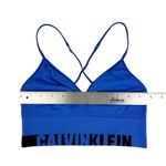 Calvin Klein Bright Blue Microfiber Bralette Multi Way Size Small Photo 4