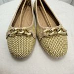 Donald Pliner  Women's Raya Woven Ballet Flat Beige Size 10 Photo 5