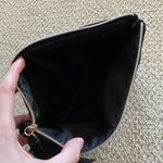 NEW Ulta Beauty Cosmetic Case Bag 8” x 9.75” Gold Black Suede Pattern Tassel NWT Photo 6