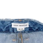 Good American  Good Icon Bermuda Denim Shorts 90s Distressed Medium Wash 12 / 31 Photo 5