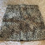 Forever 21 Black & White Cheetah Print Skirt Photo 0