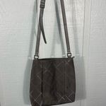 Vera Bradley Nylon Crossbody Shoulder Bag Purse With Silver diamond Patt… Photo 0