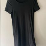 Urban Outfitters Black Basic Flowy T-Shirt Ribbed Dress XS Photo 0