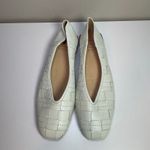 Frye Ballet Flats Shoes Claire Woven Soft Leather White 8.5 M FR40328-WHFT Photo 2