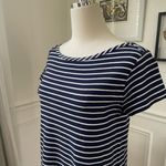 Jigsaw Blue White Stripe Boat Neck Dress S Photo 3