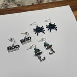 Lot Of 3 Dangle Pierced Earrings Halloween Photo 1