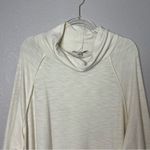 OVI  Ivory Knit Extremely Oversized Cowl Neck Midi Dress with Pockets Size L Photo 1