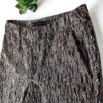 ZARA Multicolor Jacquard Weave Ankle Pants Photo 7