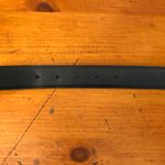 Cipriani Belt Glazed Cowhide On PVC Lining Black Gold Tone Buckle Size Large Photo 9