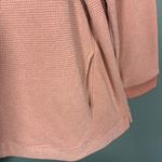 D&Co Dusty Pink Cozycore Textured Mock Neck Sweatshirt Photo 2