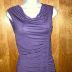 Design History Purple Ruched Cap Sleeve Tank Top Size XS Photo 1