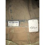 Free People NEW Women’s Size Small Brown Love Bite Back Tie Denim Jumpsuit Photo 4