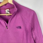 The North Face  Purple Quarter Zip Pullover Fleece Sweatshirt M Photo 3