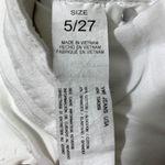 YMI Jeans YMI Women’s White Flare Jeans Size 5/27 Distressed Raw Hem Stretch Denim Photo 7