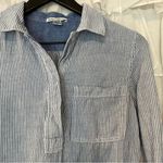 Dalia Collection  Stripe Adjustable Sleeve Shirt - Size XS Photo 1