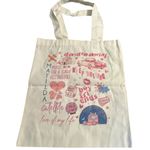 Tote Bag Graphic Novelty White Colorful Daydreaming Music Restaurant Photo 0