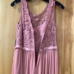 David's Bridal NWT -  Long Bridesmaid Dress w/Lace Bodice (Size 12) Photo 8